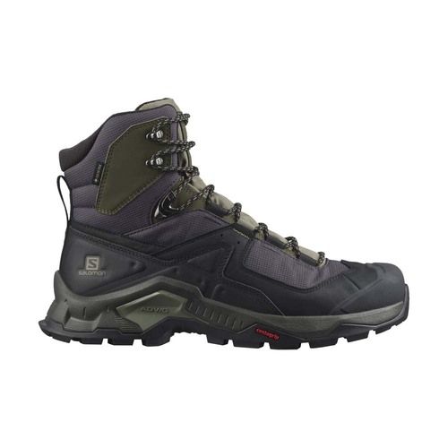 Salomon Quest Element GTX Mens Hiking Boots - Black/Deep Lichen Green ...