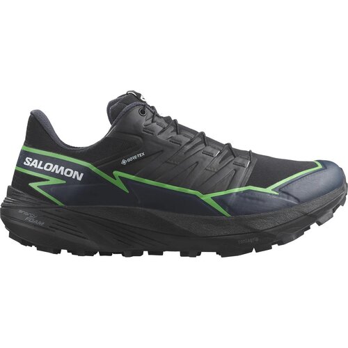 Salomon THUNDERCROSS GTX Mens Trail Running Shoes - Black/Green Gecko/Black