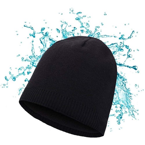 Leakdry Waterproof Windproof Breathable Beanie - Black