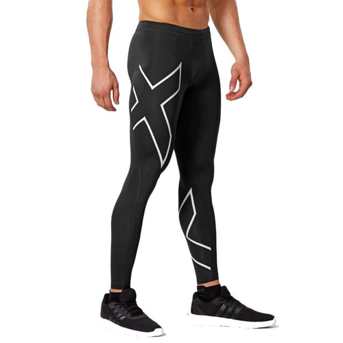 2XU Mens Compression Tights - Black/Silver