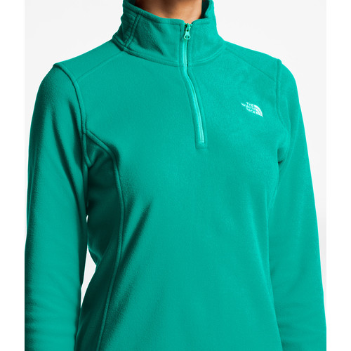 The North Face Womens Tka 100 Glacier 14 Zip Fleece Kokomo Green