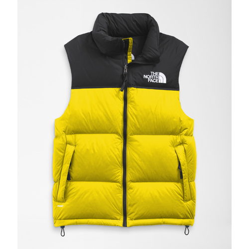 puffer vest yellow