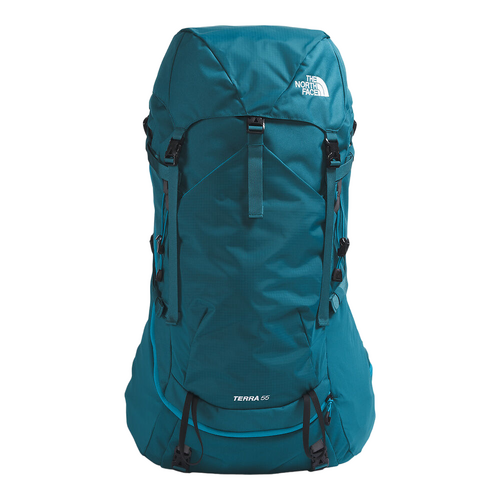 The North Face Terra 55L Womens Hiking Backpack - Blue Moss/Sapphire Slate/NPF - XS/S