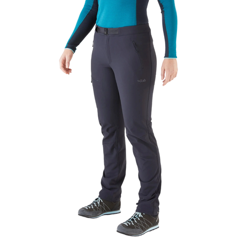 Rab Incline AS Womens Softshell Pants - Ebony - 08