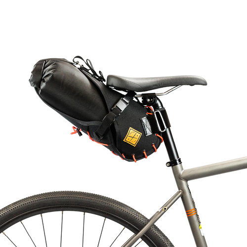 Restrap Bikepacking 8L Saddle Bag + Dry Bag - Black/Orange