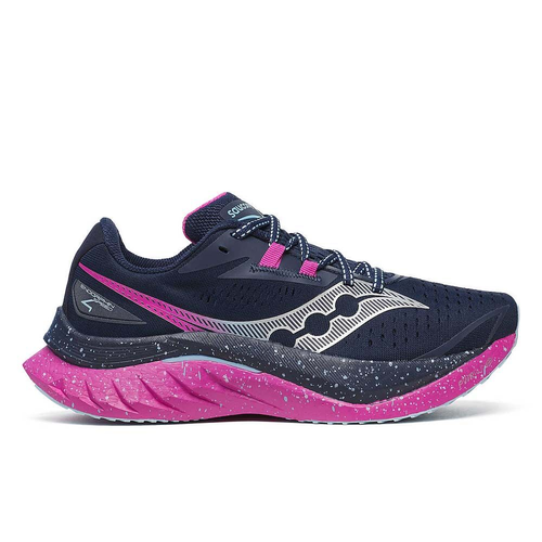 Saucony Endorphin Speed 4 Womens Road Running Shoes - Navy/Fuchsia - US10