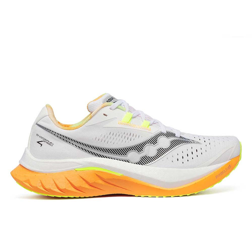 Saucony Endorphin Speed 4 Mens Road Running Shoes  - White/Peel - US10