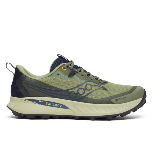 Saucony Peregrine 15 GTX Mens Trail Running Shoes - Hemlock/Navy