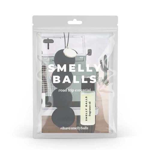 Smelly Balls Reusable Car Freshener - Onyx Set - Honeysuckle