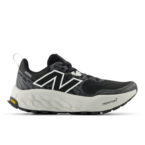 New Balance Fresh Foam X Hierro v8 Womens Trail Running Shoes - Black/White - US10